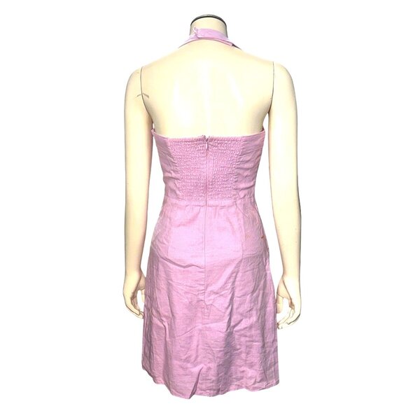 Abercrombie Fitch Lavender Halter Dress Small Y2K Vintage Mini Smocked RetroCore - Picture 6 of 13